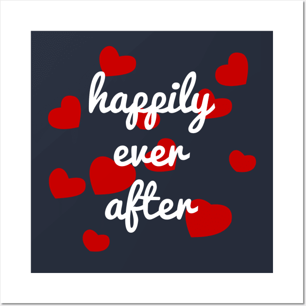 Happily Ever After Millennial Pink Wall Art by FandomTrading